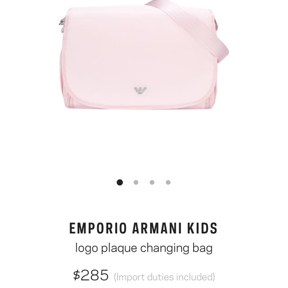 Armani diaper bag